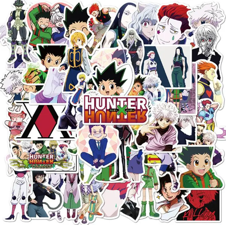 

10/30/50/100pcs Full-time Hunter Anime Graffiti Waterproof Skateboard Travel Classic Stickers Suitcase Pencil Cases Phone