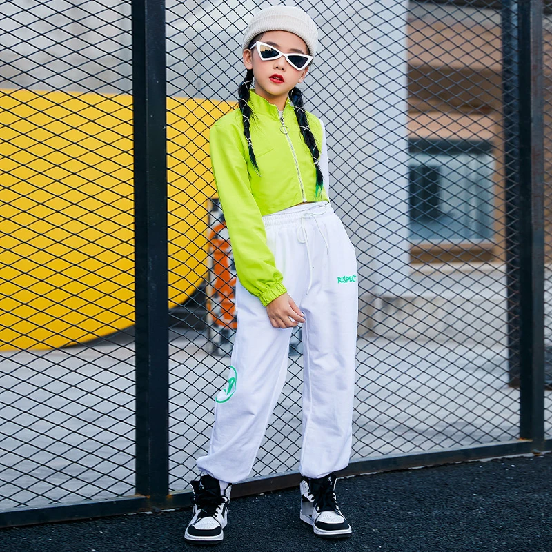 

Одежда в стиле хип-хоп для девочек, Ранняя униформа для чарлидинга, наряд K-pop, сценический костюм, одежда для джазовых танцев, Короткие топы, ...