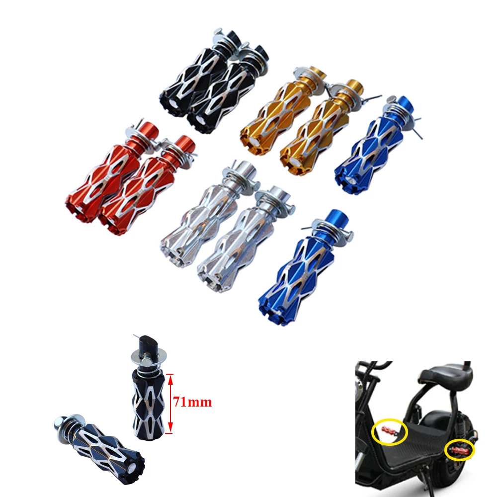

Motorcycle Pedals CNC Rear Front Pedals Chrome for Harley Touring Sportster Softail Dyna Fatboy Universal
