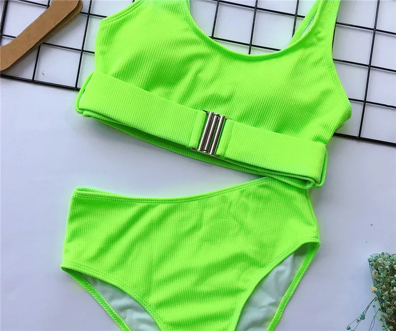 Maillot de bain Femme, новинка, леопардовый комплект бикини с высокой талией, бразильский купальник, женский купальник, женский купальник, Ретро стиль, бикини
