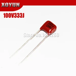 50 шт. 100V333J 33NF 100V 333J шаг 5 мм CBB полипропиленовый пленочный конденсатор