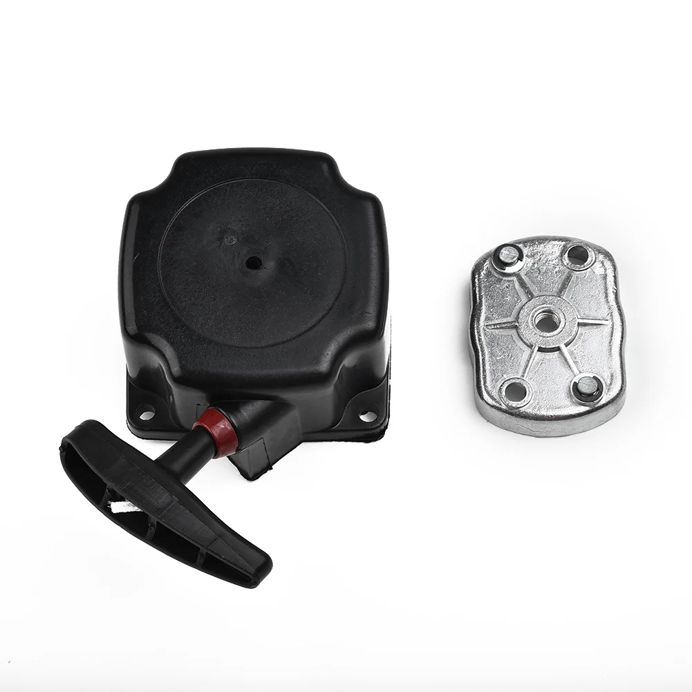 Новый черный потяните старт стартер W/Собачка пластина для 47cc/49cc двигателя Strimmer