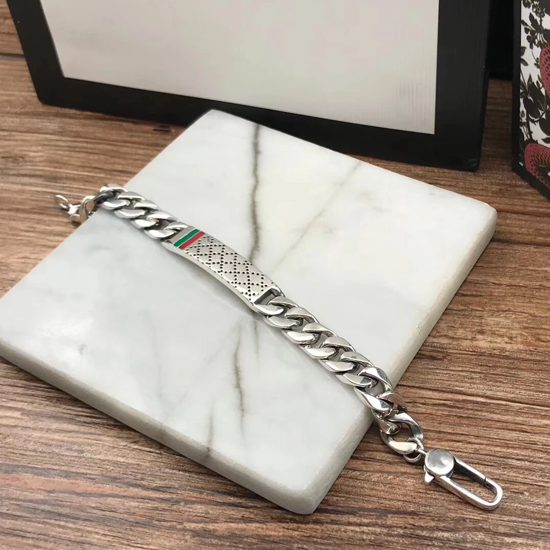 

New classic 925 sterling silver bracelet. The capital of simplicity and fashion. Charm jewelry