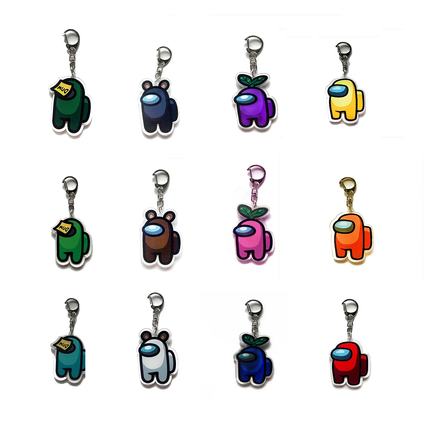 

amon us Game Toys 6CM Keychain Peripherals Gifts for Boyfriends Plush toys Keychain Acrylic Toys amon us Plushie