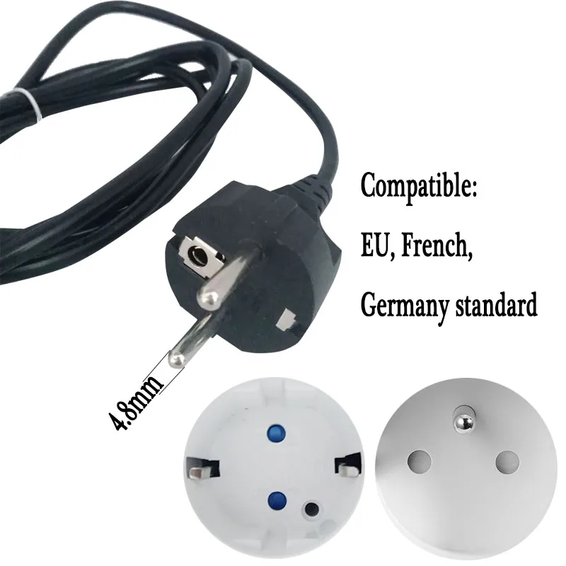 Европейский стандарт ЕС Германия штепсельная вилка Кабель питания 1 8 метра
