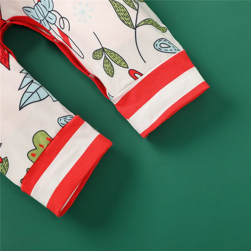 

Baby Girls Boys Christmas Printed Long Sleeve O-Neck Romper 0-12M Newborn Infant Festival Holiday Casual Cotton Jumpsuit Outfits