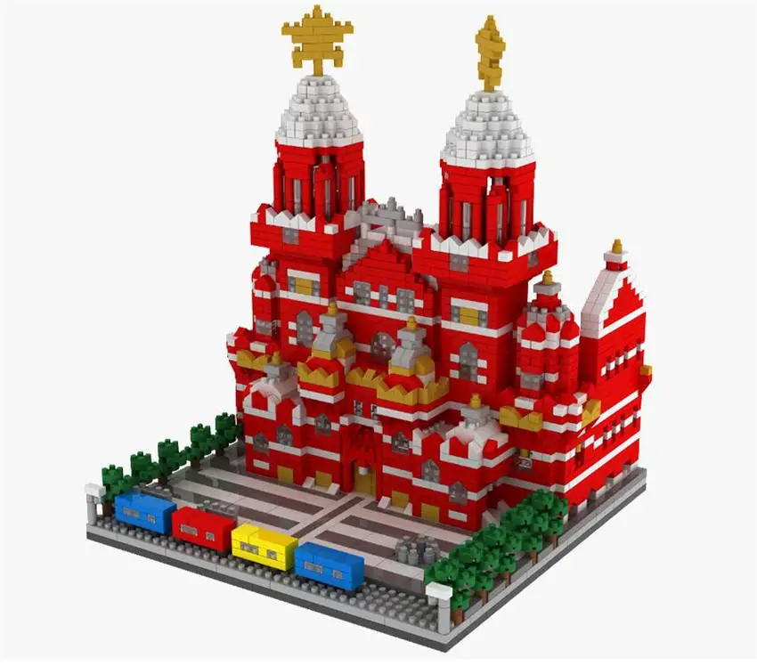 3D креативные архитектурные кубики Mirco Пизанская башня блоки Россия Москву