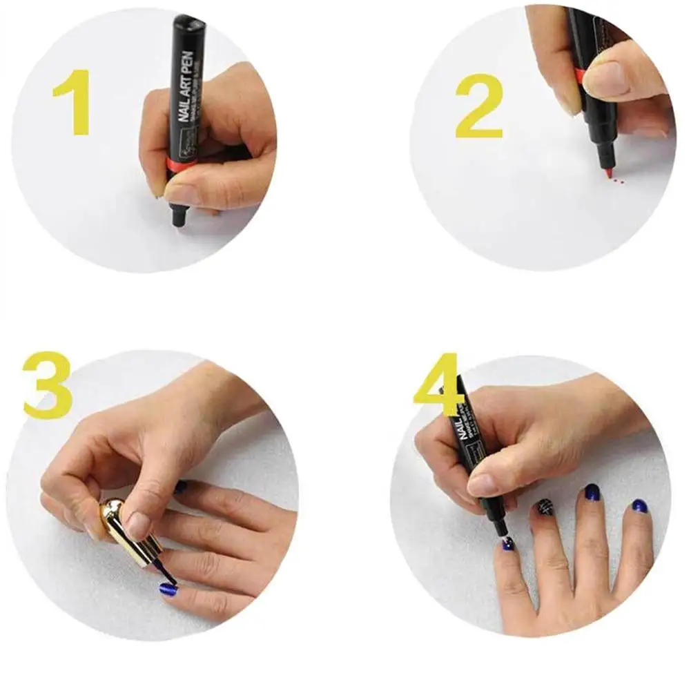 1 шт. ручка для 3D лака ногтей акварельные кисти маркер инструменты нейл арта скетч