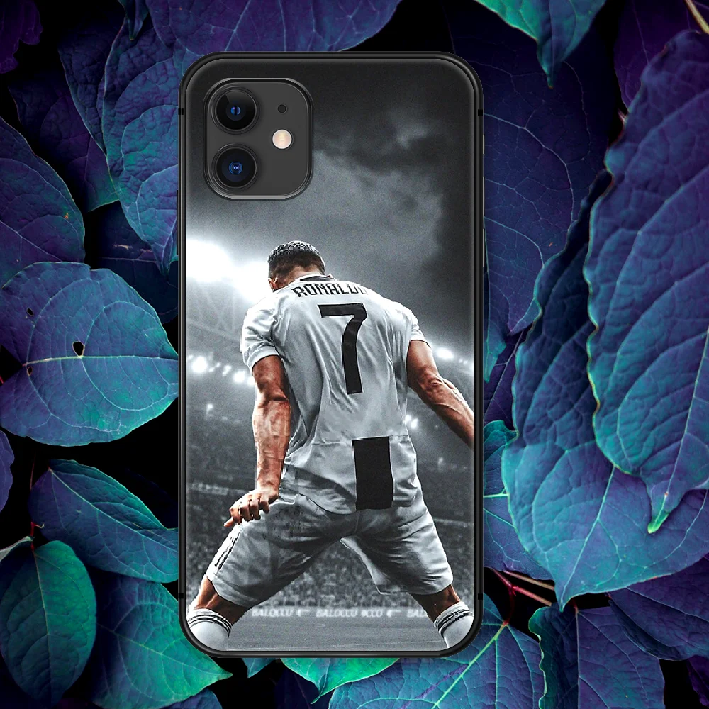 

Cristiano Ronaldo Soccer Football 7 Phone Case For IPhone 4 4s 5 5S SE 5C 6 6S 7 8 Plus X XS XR 11 12 Mini Pro Max 2020 black