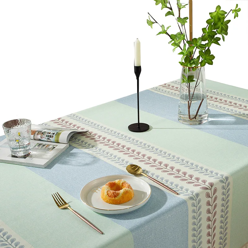 

Spot New American Country Household Waterproof Coffee Table Tablecloth Desk Tablecloth Fabric Dustproof Tablecloth