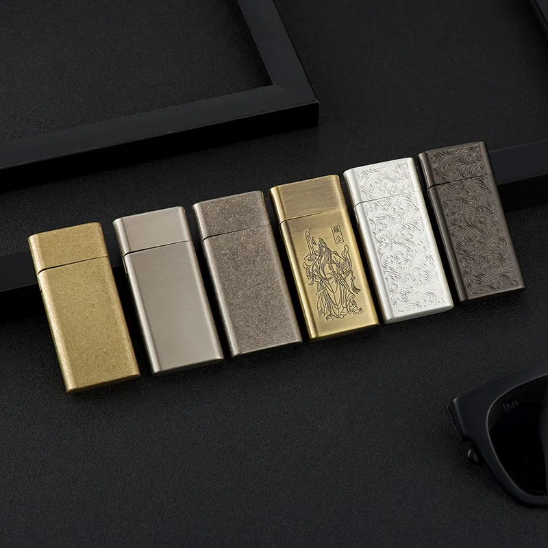 Керосиновая зажигалка ультратонкий современный минималистичный металлический