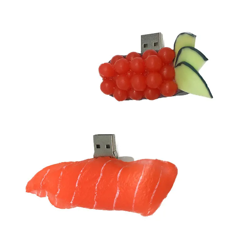 usb флеш-накопитель 128 ГБ memoria usb 2,0 лосось суши еда usb флешка 4 ГБ 8 ГБ 16 ГБ Флешка 32 Гб Флешка 64 Гб подарок
