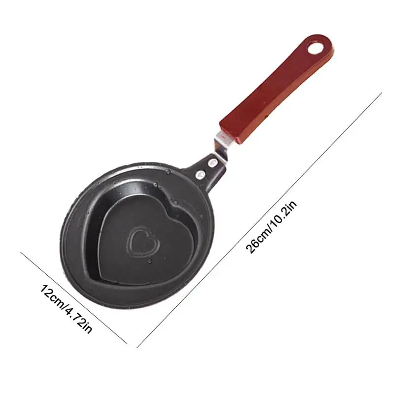 

Mini Love Omelette Pan Non-Stick Pan Small Frying Pan Cute Shaped Egg Pot Stainless Steel Breakfast Pancake Kitchen Supplies