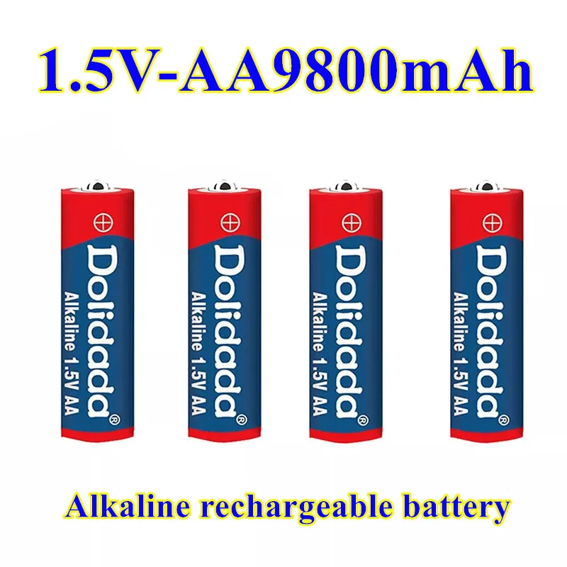 

4pcs~20pcs AA brand rechargeable battery 9800mah 1.5V new alkaline rechargeable battery for toys, remote controls and razors