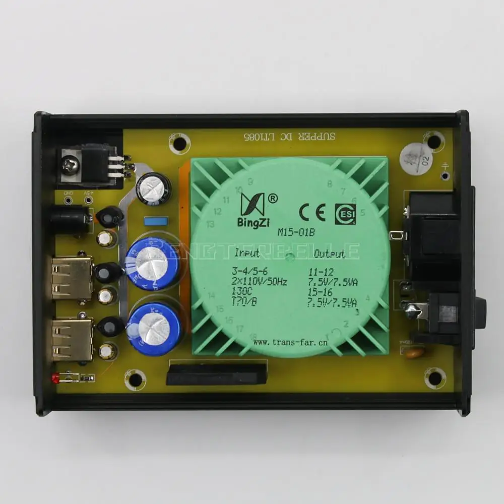Новый 15VA 5В USB DC порт двойной выходной Стандартный источник питания