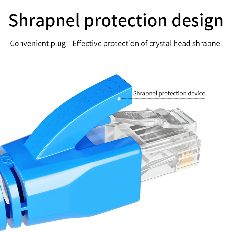 Соединитель с крышкой RJ45 Cat5 Cat5e Cat6 Cat6a Cat7 сетевой кабель Lan Ethernet RJ 45 оболочка синий
