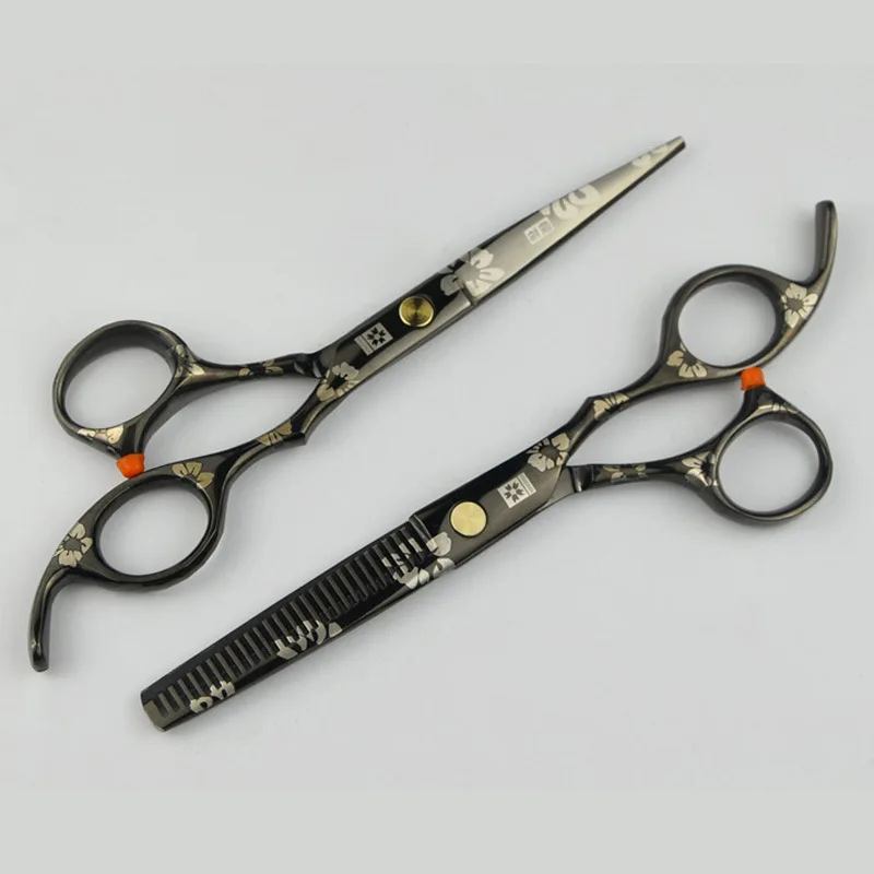 Синие черные Профессиональные парикмахерские ножницы зубные бытовые Острые