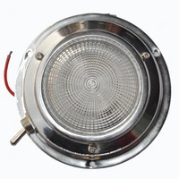 isure marine 4 plastic and stainless steel tungsten white lamp dome light boat