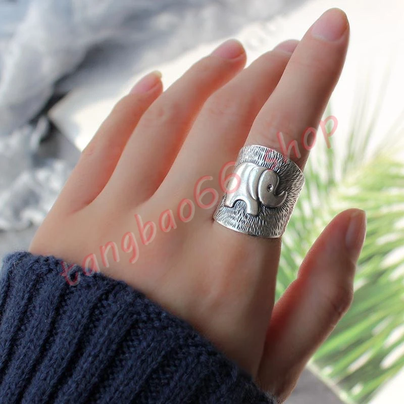 

Retro Make old Ring Wide version Open ring Personality domineering ring