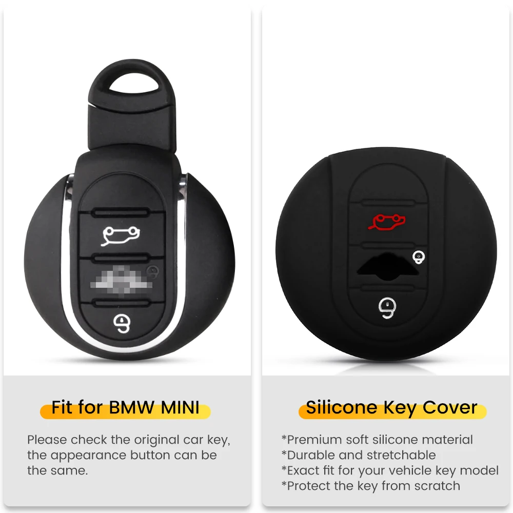 Силиконовый чехол KEYYOU для BMW Mini Cooper S JCW ONE + F54 F55 F56 F57 F60 2014 2015 | Автомобили и