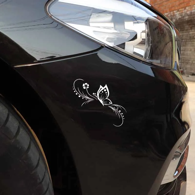 

Car Sticker Iris Car Sticker Decorative Flower Art PVC Decals 13.6cm * 11.9cm