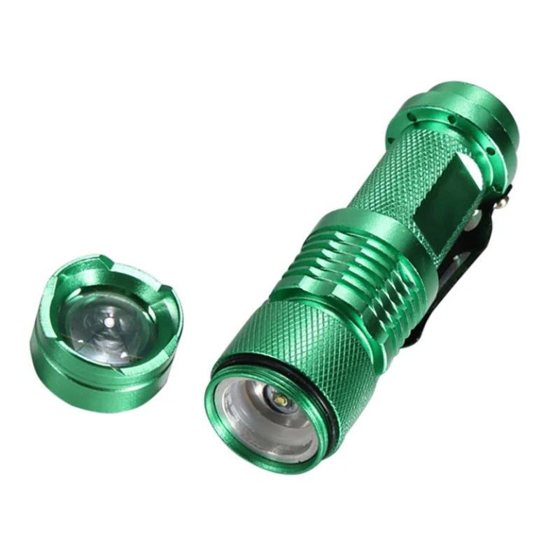 flashlight Мини-велосипедный светодиодный светильник 350 люменов велосипедный передний фонарь Водонепроницаемый зум-светильник с регулируемым фокусом перезаряжаемый велосипедный светильник - Цвет: flashlight