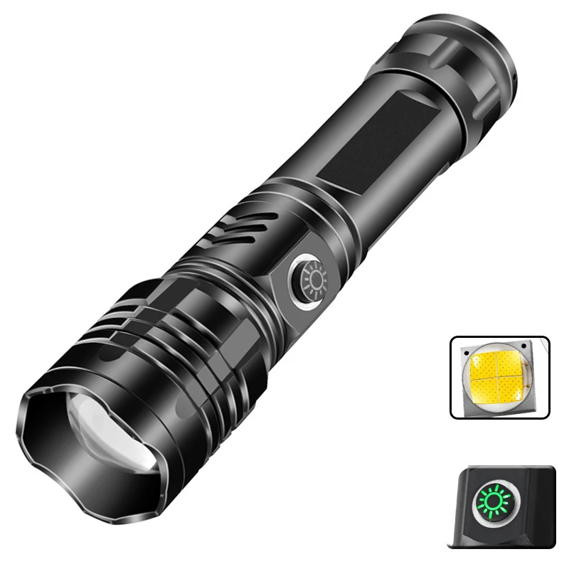 

Black Hard Light Flashlight Outdoor Lighting Hard Light Personalized Fashion Led Flashlight Linternas Portable Lighting EC50SD