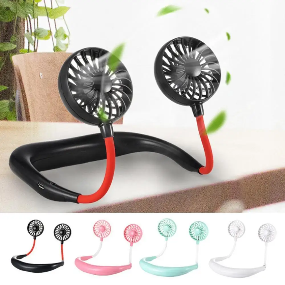 Портативный вентилятор для шеи беспроводной USB мини спорта ленивый дропшиппинг