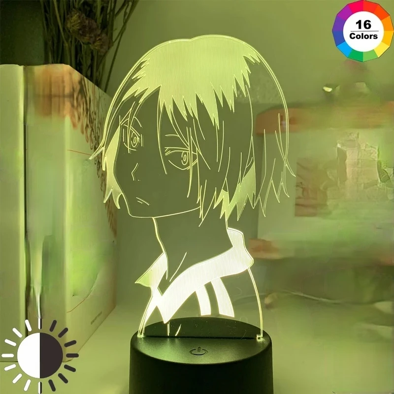 

haikyuu Acrylic Table Lamp Anime Attack on Titan for Home Room Decor Light Cool Kid Child Gift Night Lights manga