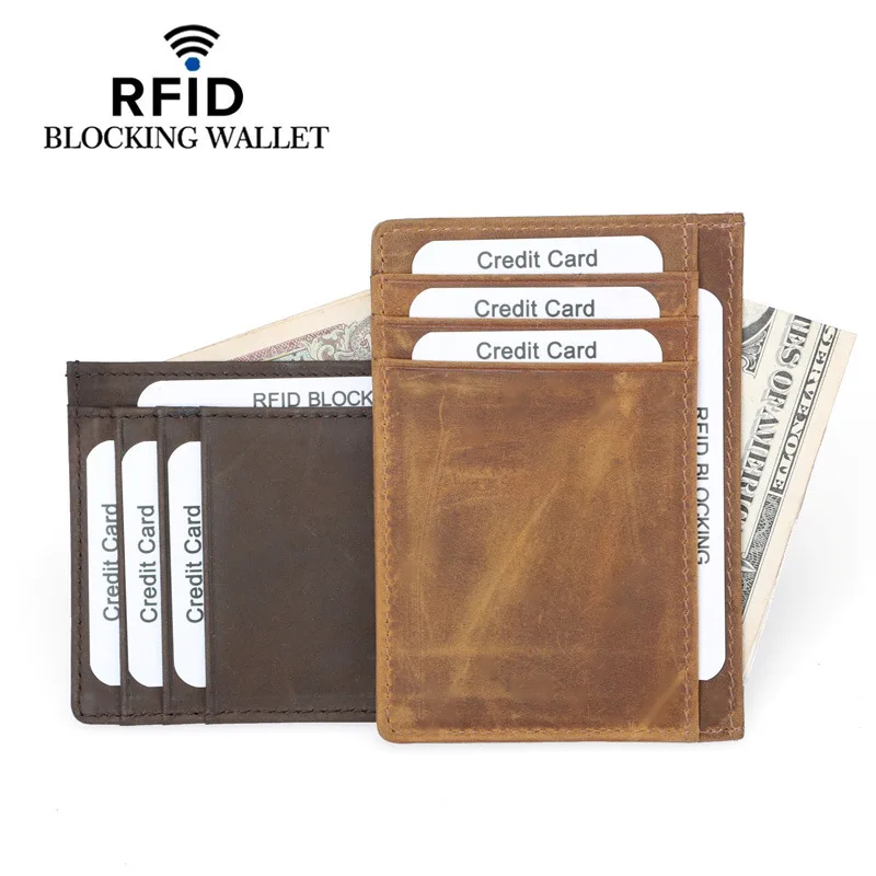 

Wholesale Business Card Holder Women/men ID/Credit Card Holder Card Wallet Leather Double Zipper Card Case 50PCS/lot