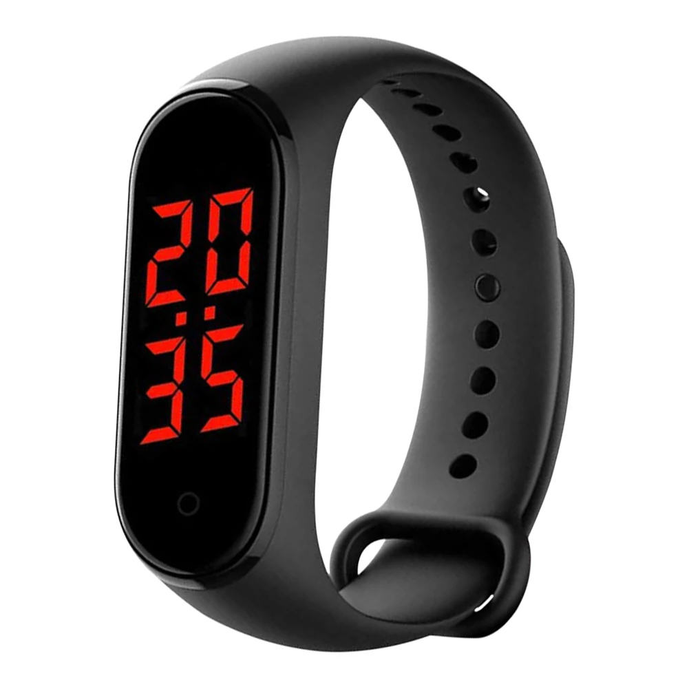 

LED Screen Smart Watch Time Display Body Temperature Thermometer Smartwatch Information Heart Rate Monitor Fitness