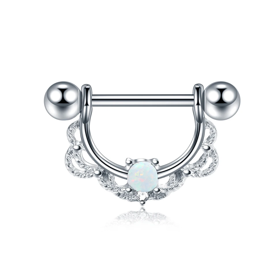 

1 Pc Staal Opal Oor Kraakbeen Tragus Daith Helix Clicker Neus Septum Ringen Lip Wenkbrauw Buik Cbr Piercings Oorbellen Lichaam