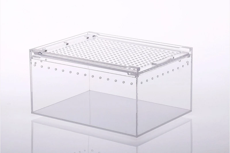 

Reptile Breeding Box Large Acrylic Transparent Sliding Cover Reptile Tank Insect Spider Tortoise Lizard Feeding Box Terrarium