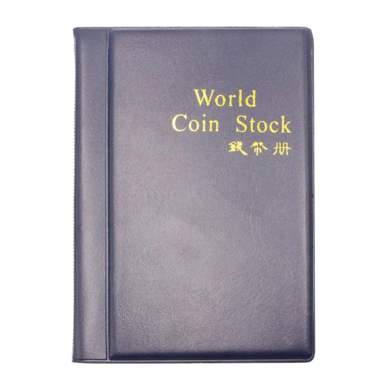 60 Карманы держатели для монет Альбом денег органайзер хранилище сумочка сумка