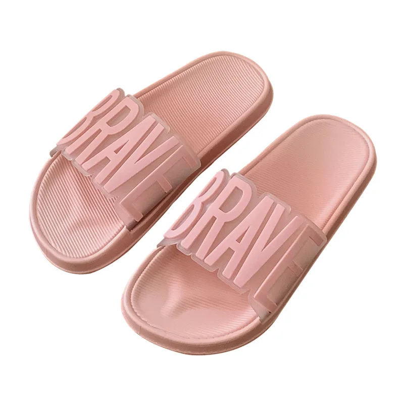 

202btmlizm New Fashion Celebrity Summer Slides Outdoor Letter Sandals Indoor Flat Bathroom Slippers