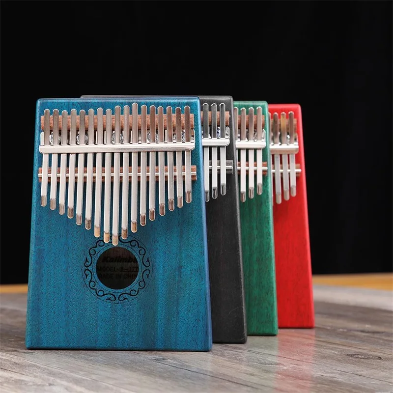 17 клавиш Kalimba большой пианино высококачественный корпус из красного дерева