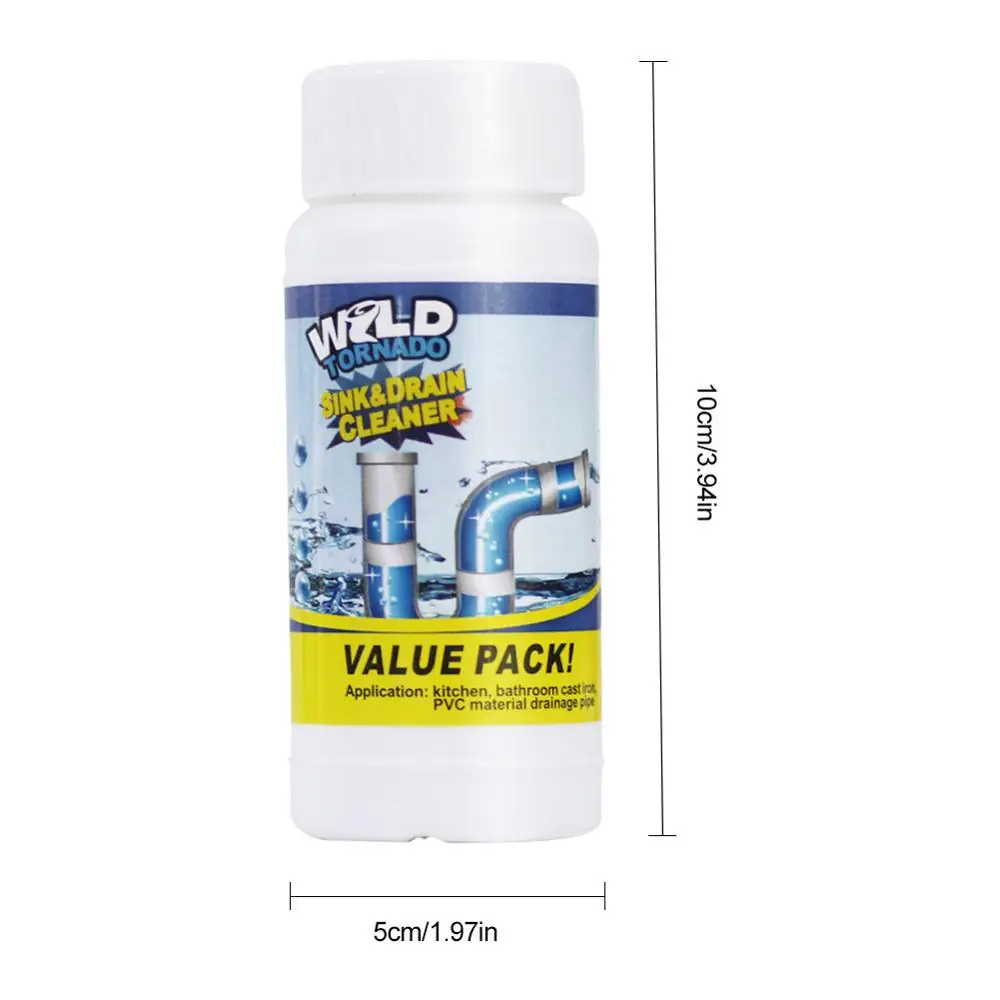 

Factory Price 140G Powerful Pipe Dredge Agent Sink And Drain Cleaner Chemical Powder Agent For Kitchen Toilet Pipe Dredging