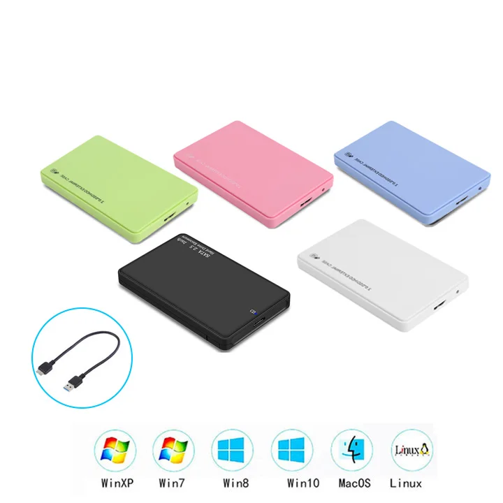2 5 дюймовый корпус для жесткого диска USB3.0 SATA HDD SSD Мобильный Внешний чехол
