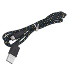 Кабель Micro USB для быстрой зарядки, нейлоновый USB-кабель для синхронизации данных и мобильный телефон Android, адаптер, зарядный кабель для Samsung, 1 м, 2 м