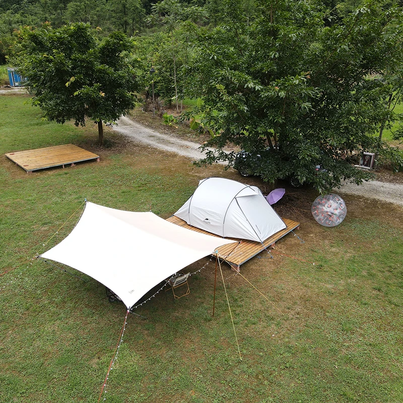 Aricxi Black Coating Tarp Outdoor Camping Sun Shelter Shade Awning Thickened 210D Oxford cloth ANTI UV high waterproof tarp | Спорт и