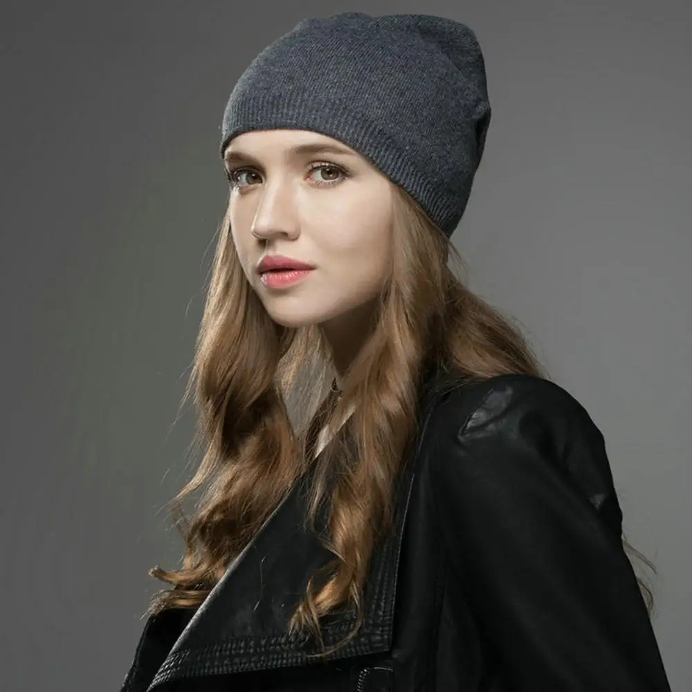 Плиссированная вязаная шапка жаккардовый купол меховые ухогрейки теплая зима