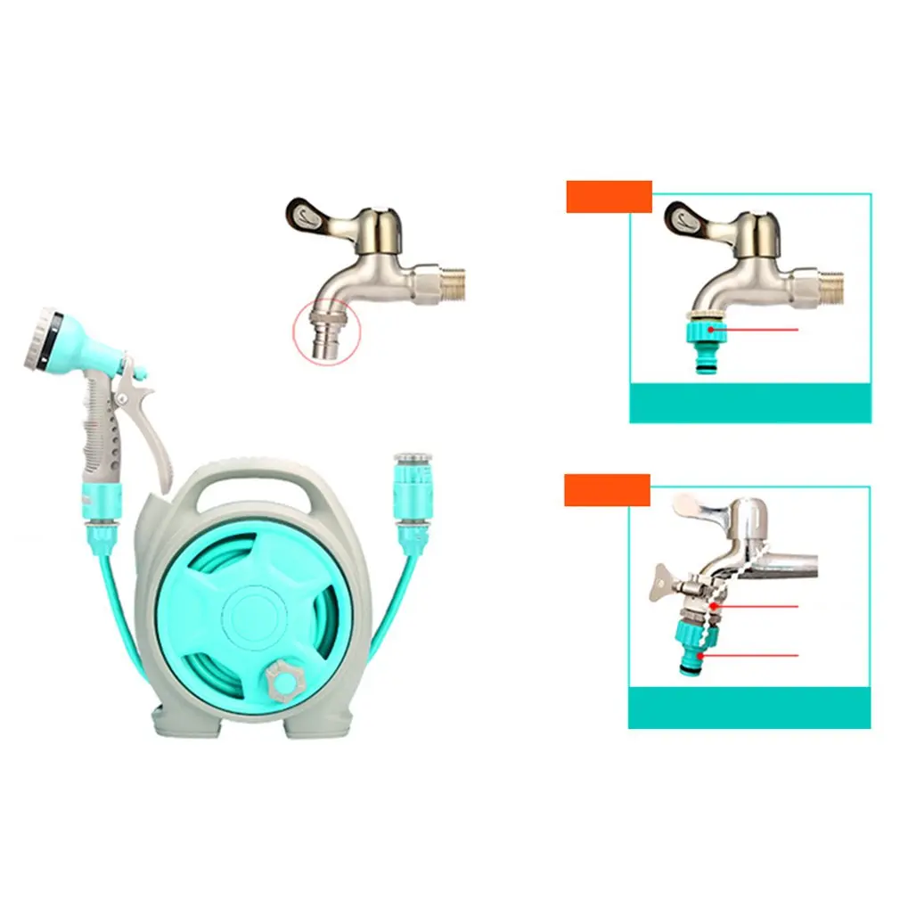 Шланг для полива растений водяной пистолет автомойки 6 видов инструментов