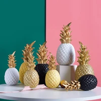 gold pineapple decoration nordic home decor living room table creative decoration gold black white yellow pineapple ornament