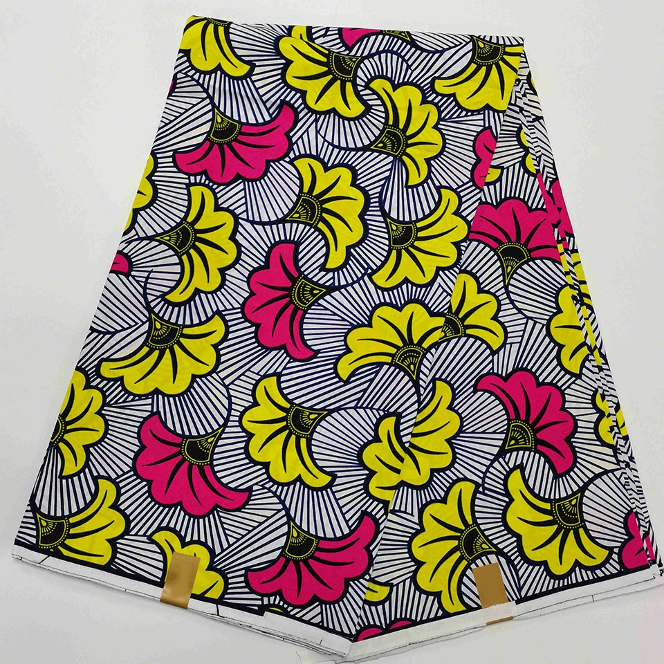 

6 Yards Mitex Wax Print/ African Fabrics Kitenge/Pagnes/Tissues Africain/ Lapa/Chitenge HS-74