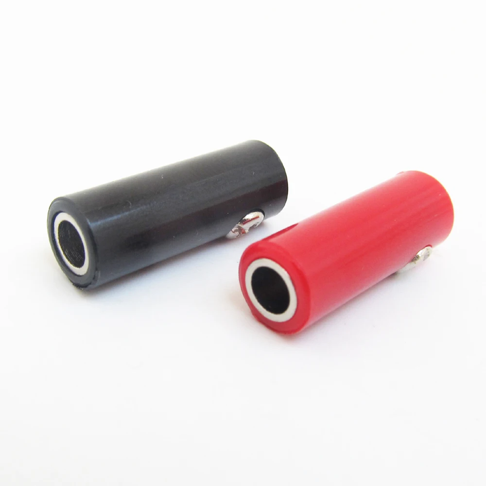 

1 Pair Brass 4mm Banana Jack Female Socket Test Connector Screw For Cable