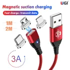 УГИ 3A Быстрый Магнитный кабель Зарядное устройство Micro USB кабель Тип C USB CFor iOS зарядный кабель для Android высокоскоростной мобильный телефон 3in1 кабель