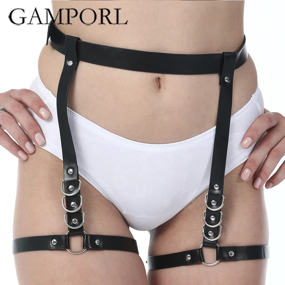 GAMPORL для женщин ремни тела сексуальные подвязки Связывание БДСМ кожаный ремешок