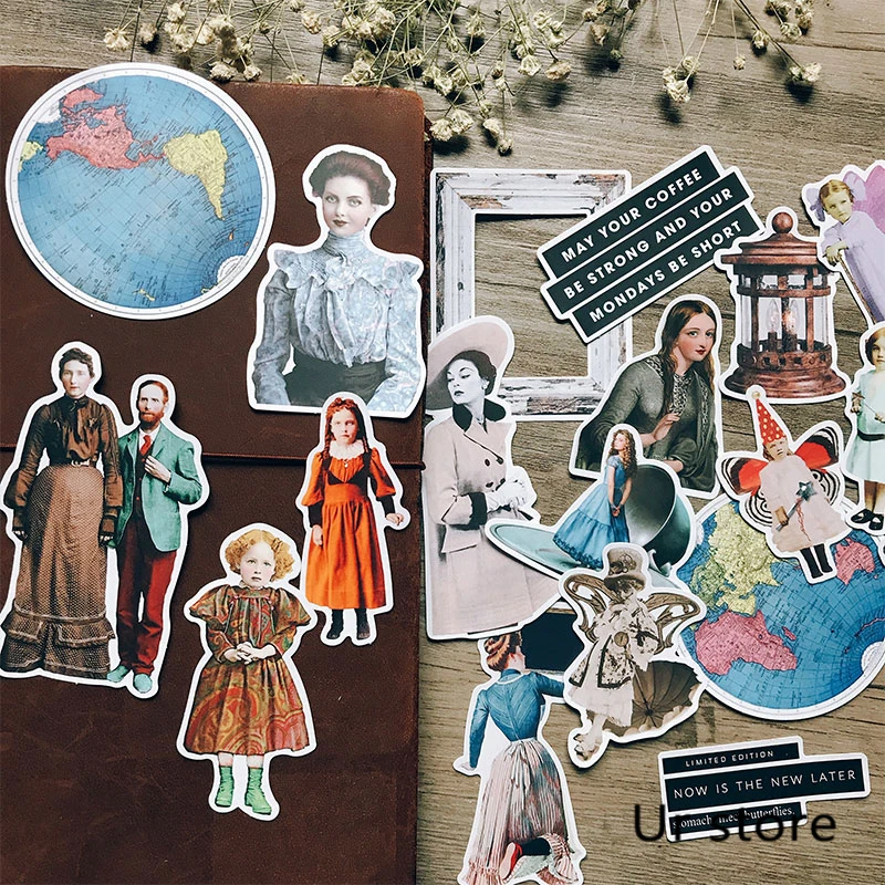 Ephemera world винтажный персональный альбом для стикеров Скрапбукинг материал Персонализированная наклейка счастливый планировщик мусорный журнал