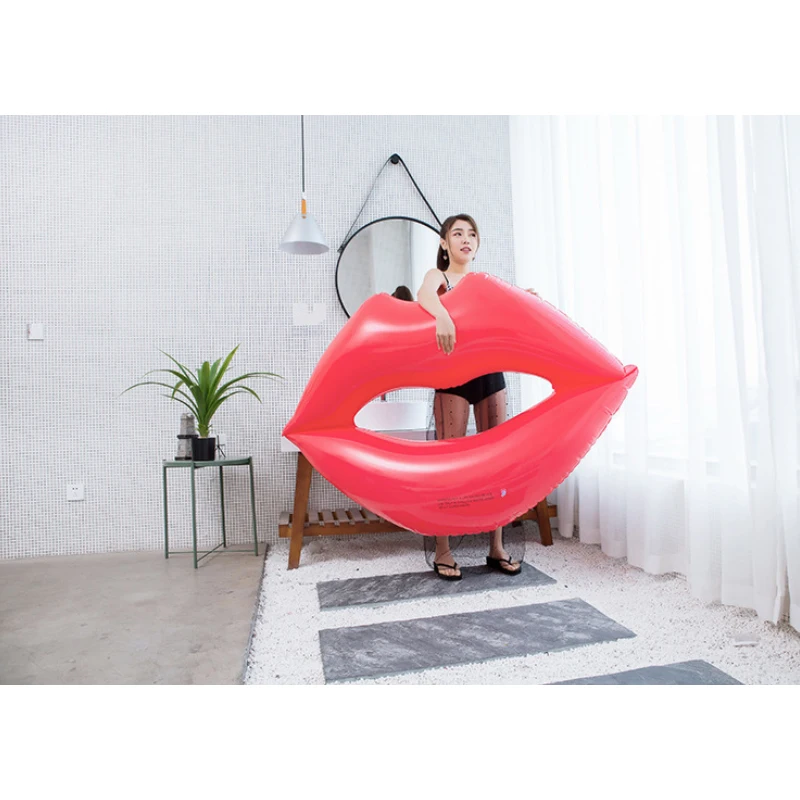 

Red Lip Stylilng Swimming Pool Float For Adults Kids Summer Ourdoor Water Activties Swimming Pool Beach Lake Water Party Floats