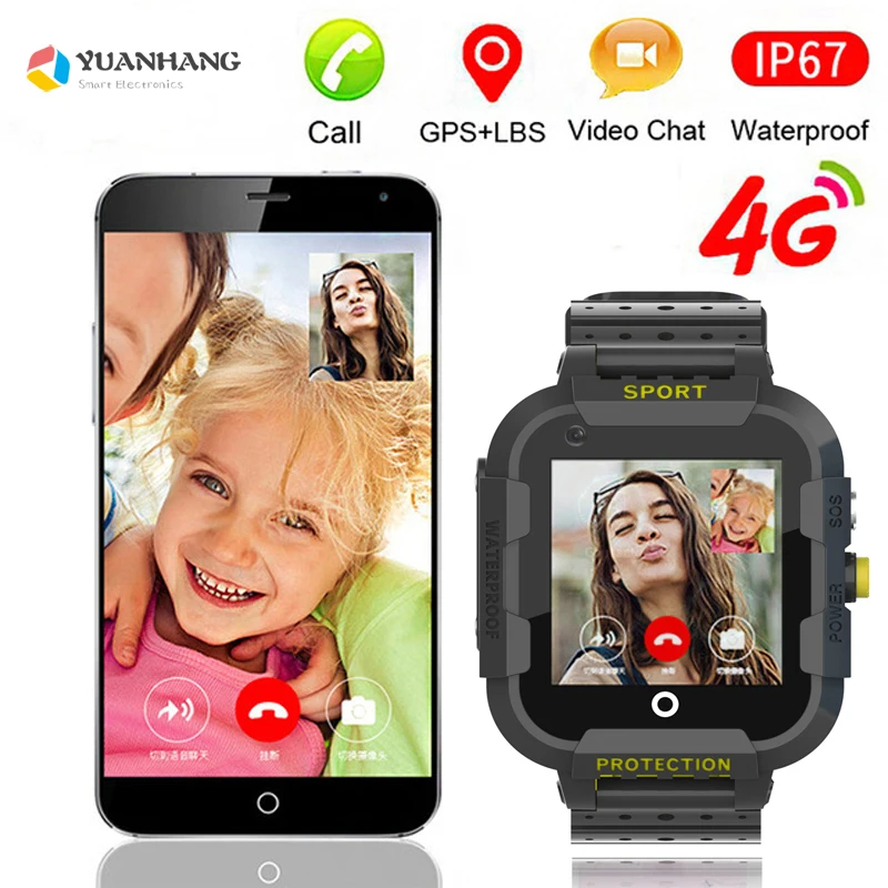 2019 Remote Camera Monitor GPS WIFI Tracker Location Kid Child Student 4G Phone Smart Wristwatch SOS Video Call Android Watch |